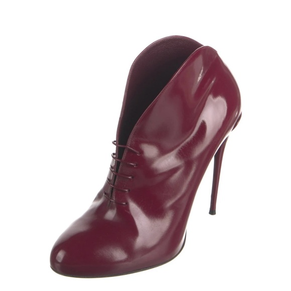 New Patent Leather shoes Gucci Pumps size 38 or 8 color burgundy - Picture 3 of 16